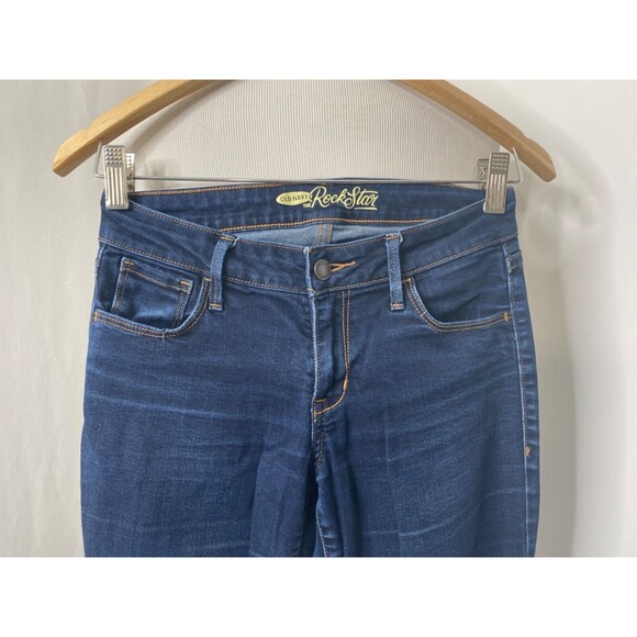 Old Navy The Rockstar Womens Jeans Blue Skinny Ankle Length Pockets Size 2 - Picture 3 of 13